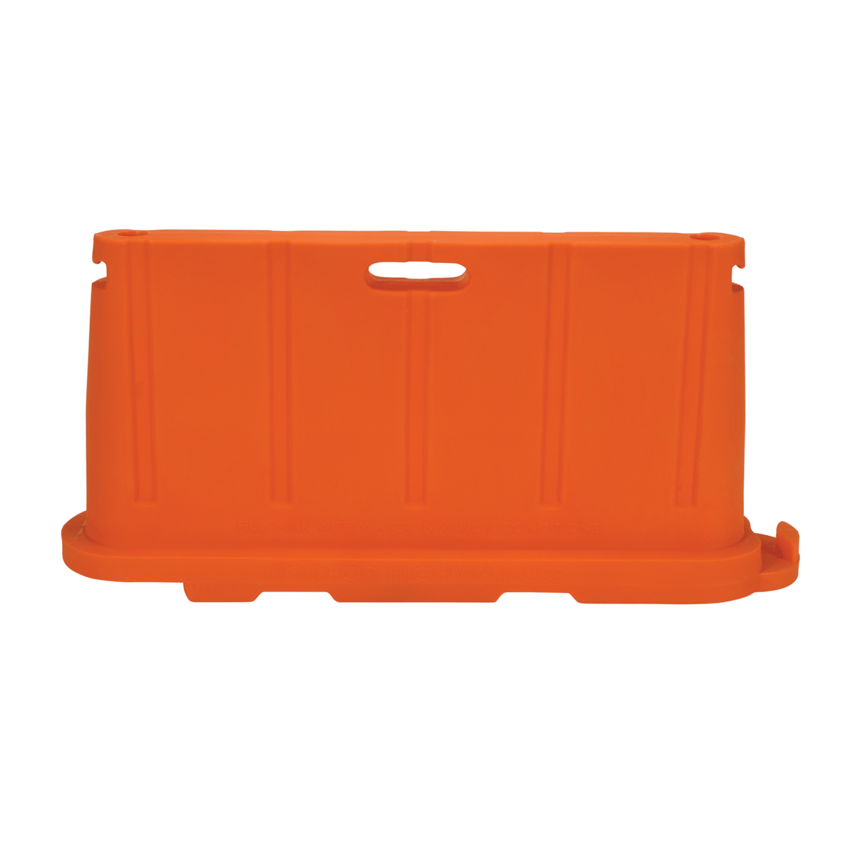 Vestil Polyethylene Stackable Barricade 76-1/2 In. x 16 In. x 36 In. Orange BCD-7636-OR