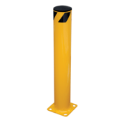Vestil Steel Pipe Safety Bollard 36 In. x 5-1/2 In. Yellow BOL-36-5.5
