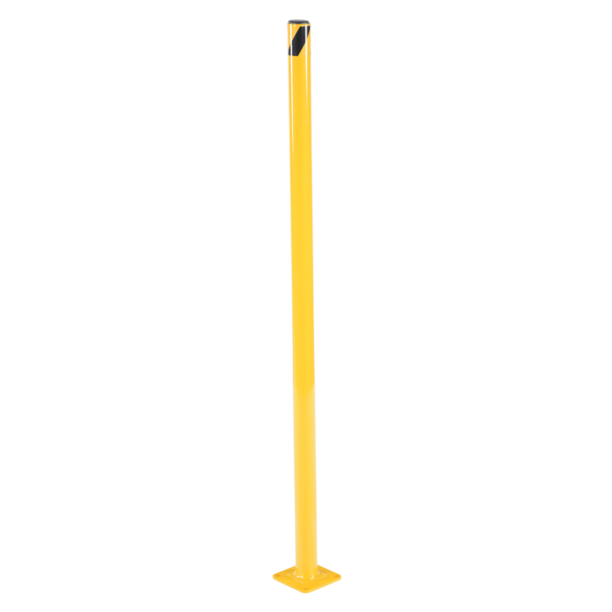 Vestil Steel Pipe Safety Bollard 42 In. x 1-3/4 In. Yellow BOL-42-2