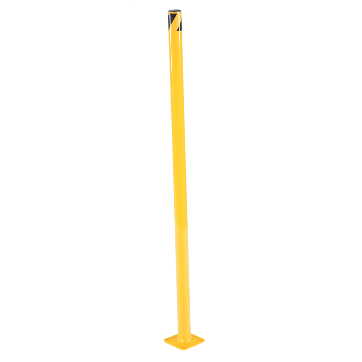 Vestil Steel Pipe Safety Bollard 42 In. x 1-3/4 In. Yellow BOL-42-2
