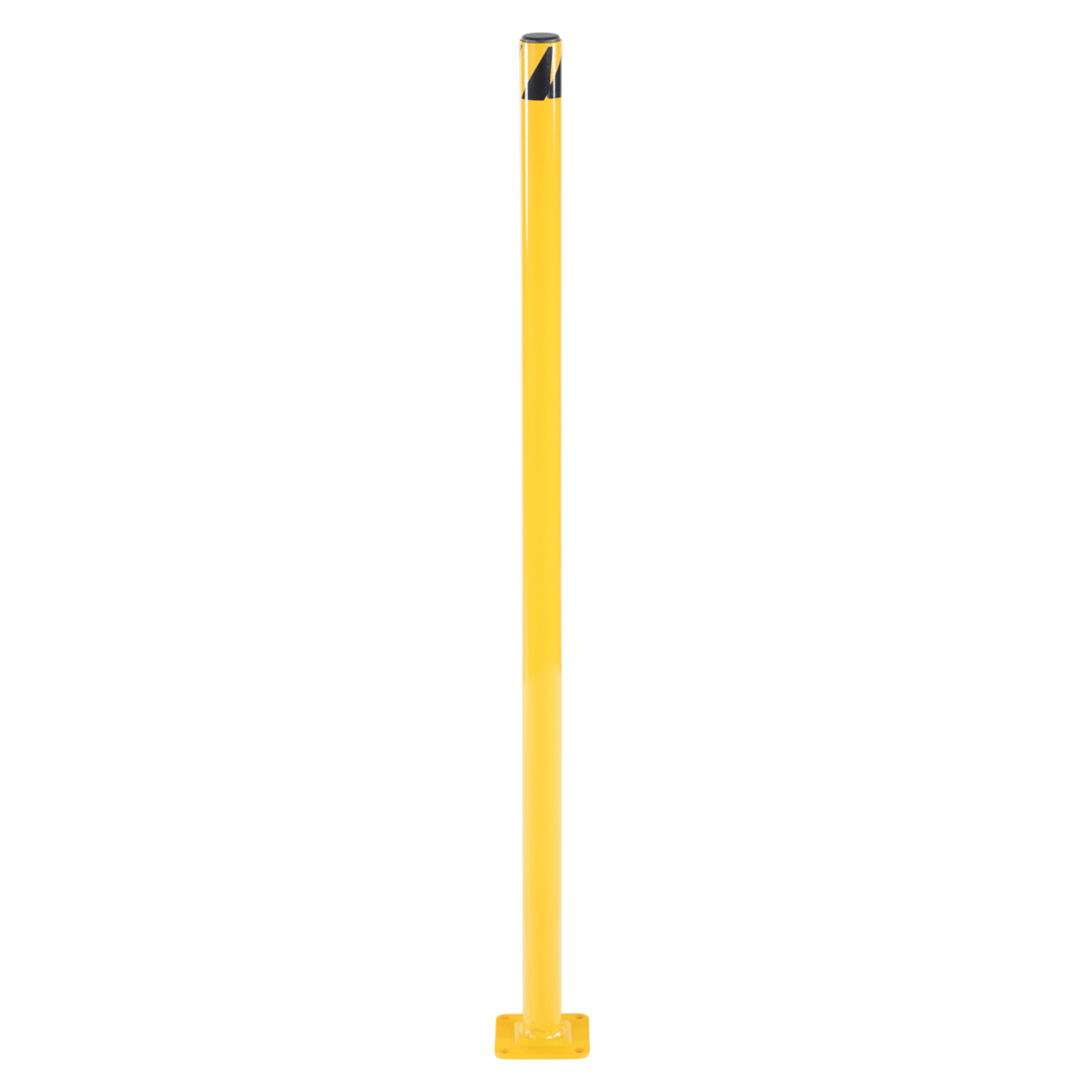 Vestil Steel Pipe Safety Bollard 42 In. x 1-3/4 In. Yellow BOL-42-2