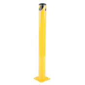 Vestil Steel Pipe Safety Bollard 48 In. x 4-1/2 In. Yellow BOL-48-4.5
