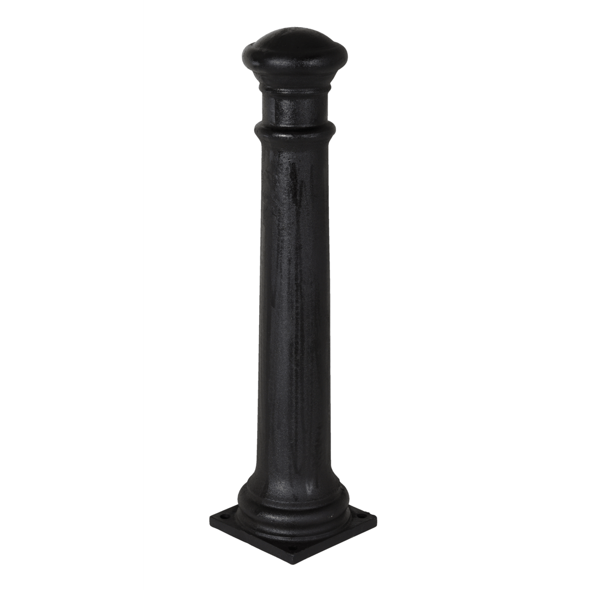 Vestil Ductile Iron Decorative Bollard 38 In. x 8 In. Black BOL-CI-38-8