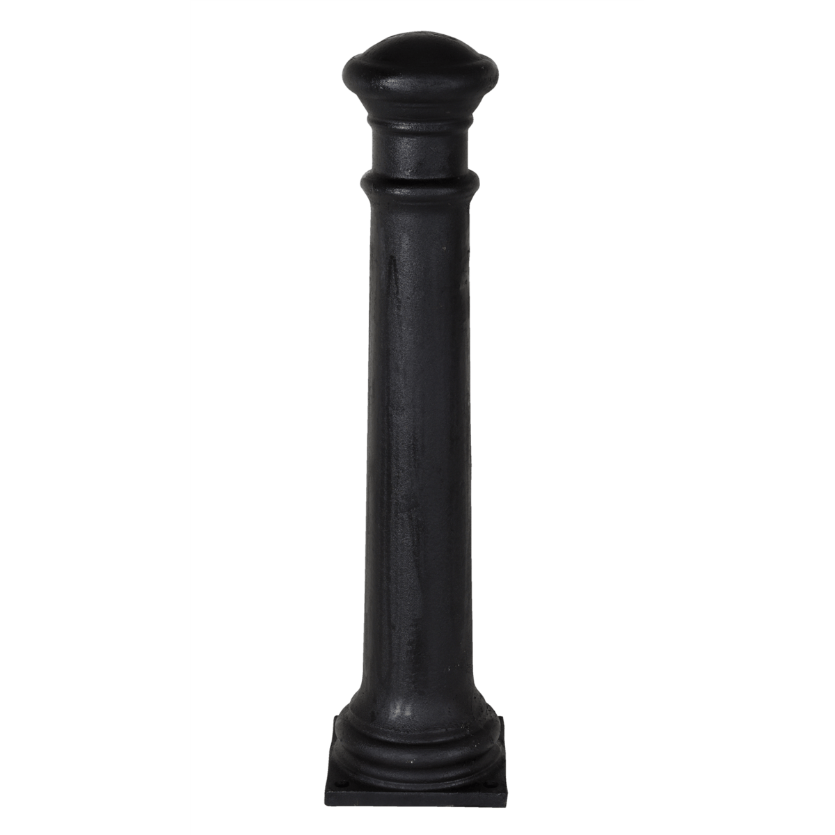 Vestil Ductile Iron Decorative Bollard 38 In. x 8 In. Black BOL-CI-38-8