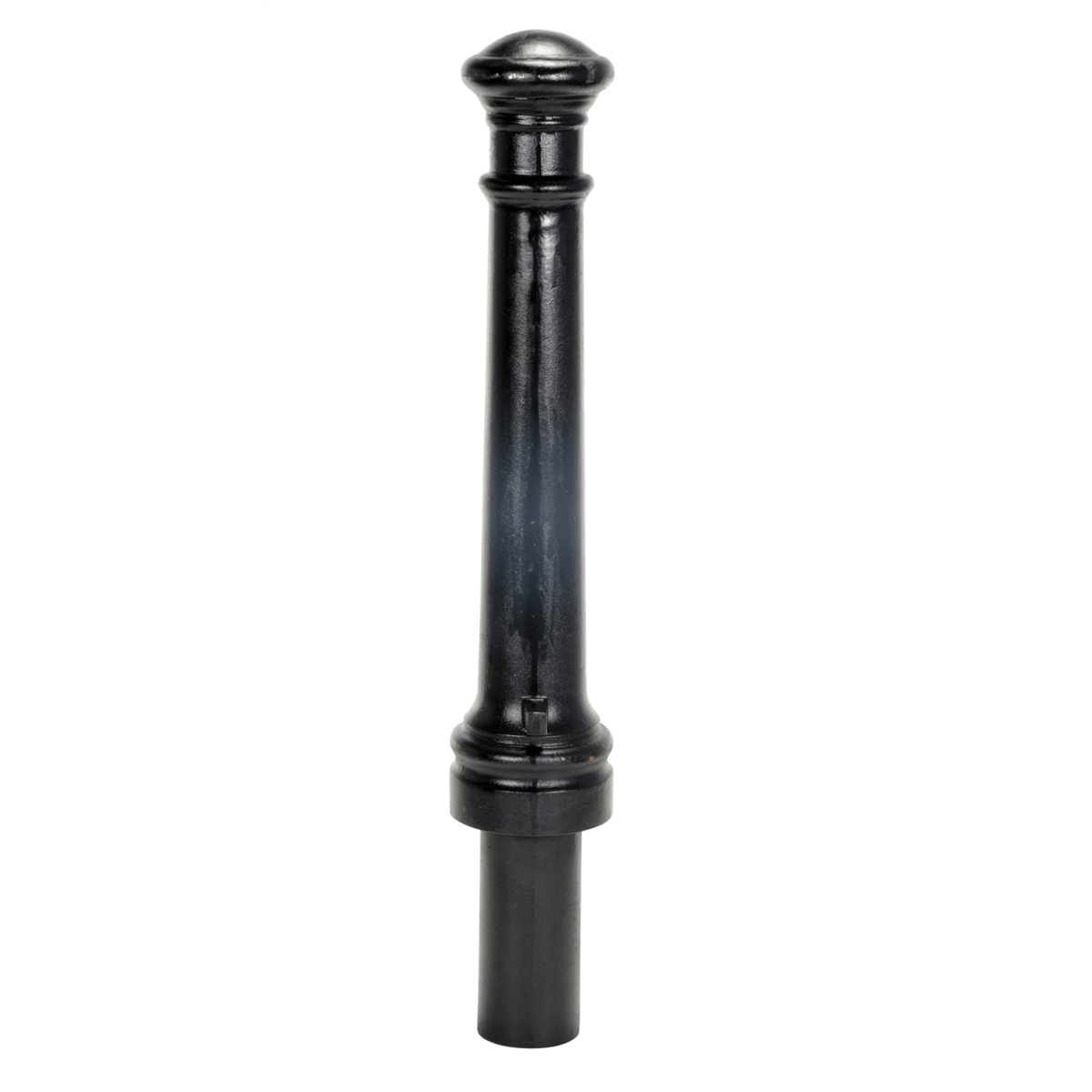 Vestil Ductile Iron Decorative Bollard 40 In. x 8 In. Black BOL-CI-40-8