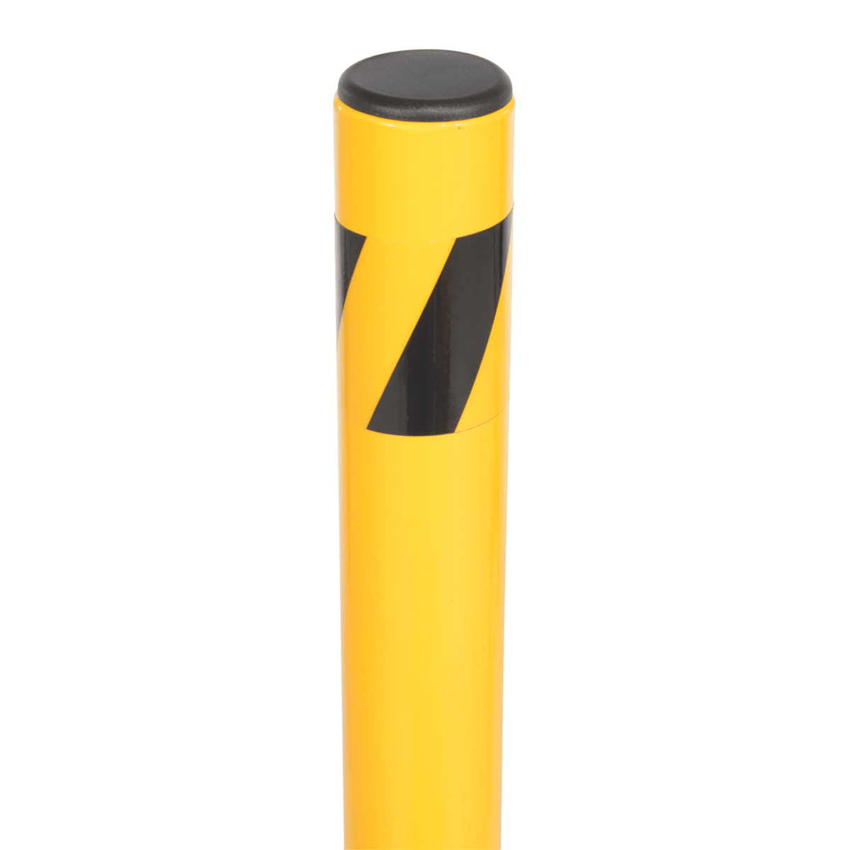 Vestil Steel Fold-Down Galvanized Bollard 42 In. Yellow BOL-FD-36-Y