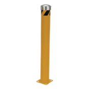 Vestil Steel Pipe Bollard w/ Removable Bolt-On Steel Cap and Slots 48Inx5-1/2InYellow BOL-JKS-48-5.5