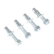 Vestil Steel Concrete Sleeve Anchor Bolt 4 Pack 3/4 In. x 4 In. Silver AS-344-4PK