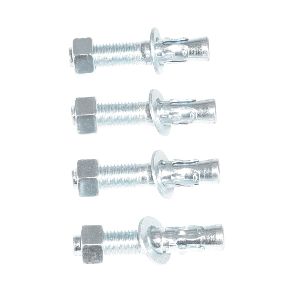 Vestil Steel Concrete Sleeve Anchor Bolt 4 Pack 3/4 In. x 4 In. Silver AS-344-4PK