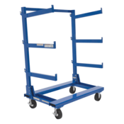 Vestil Steel Portable Cantilever Cart 30 In. x 48 In. 2000 Lb. Capacity Blue CANT-3048