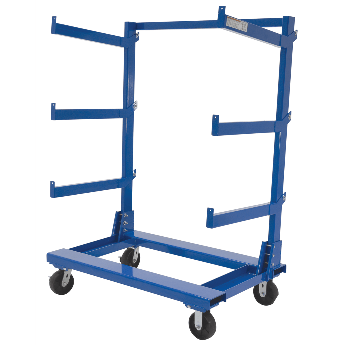 Vestil Steel Portable Cantilever Cart 30 In. x 48 In. 2000 Lb. Capacity Blue CANT-3048