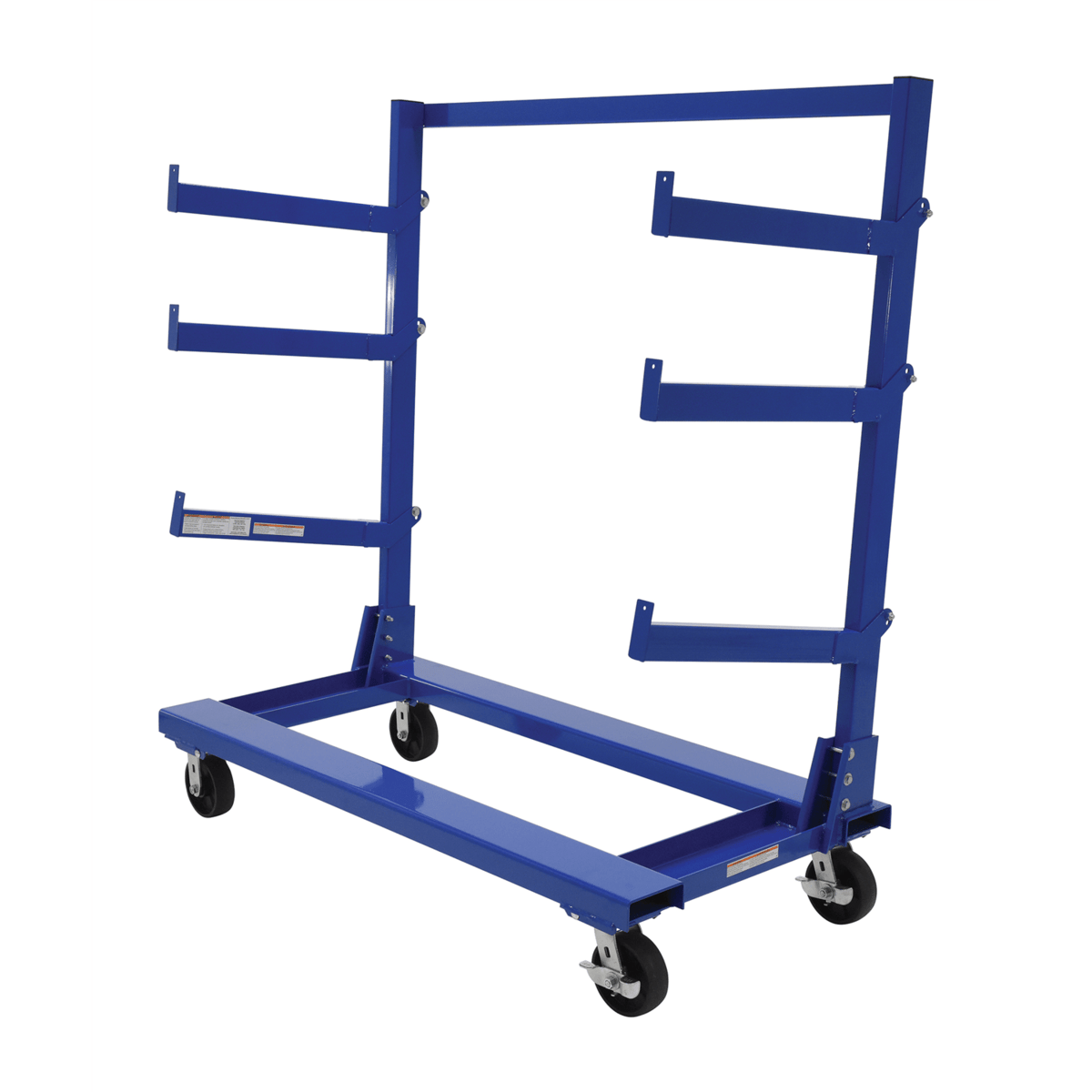 Vestil Steel Portable Cantilever Cart 30 In. x 60 In. 2000 Lb. Capacity Blue CANT-3060