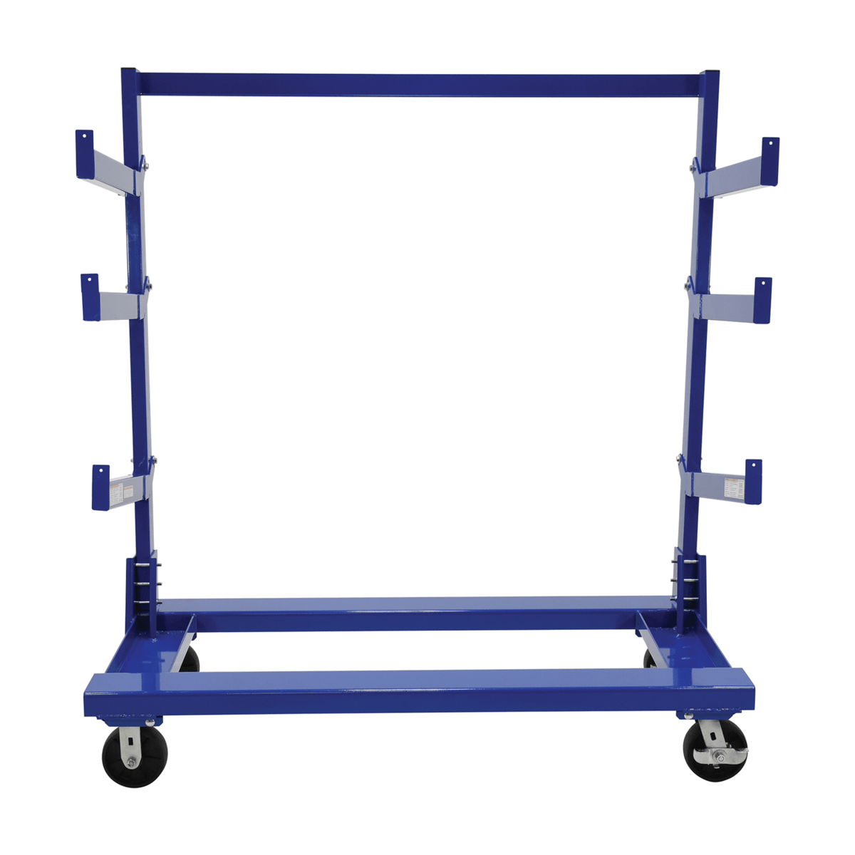 Vestil Steel Portable Cantilever Cart 30 In. x 60 In. 2000 Lb. Capacity Blue CANT-3060