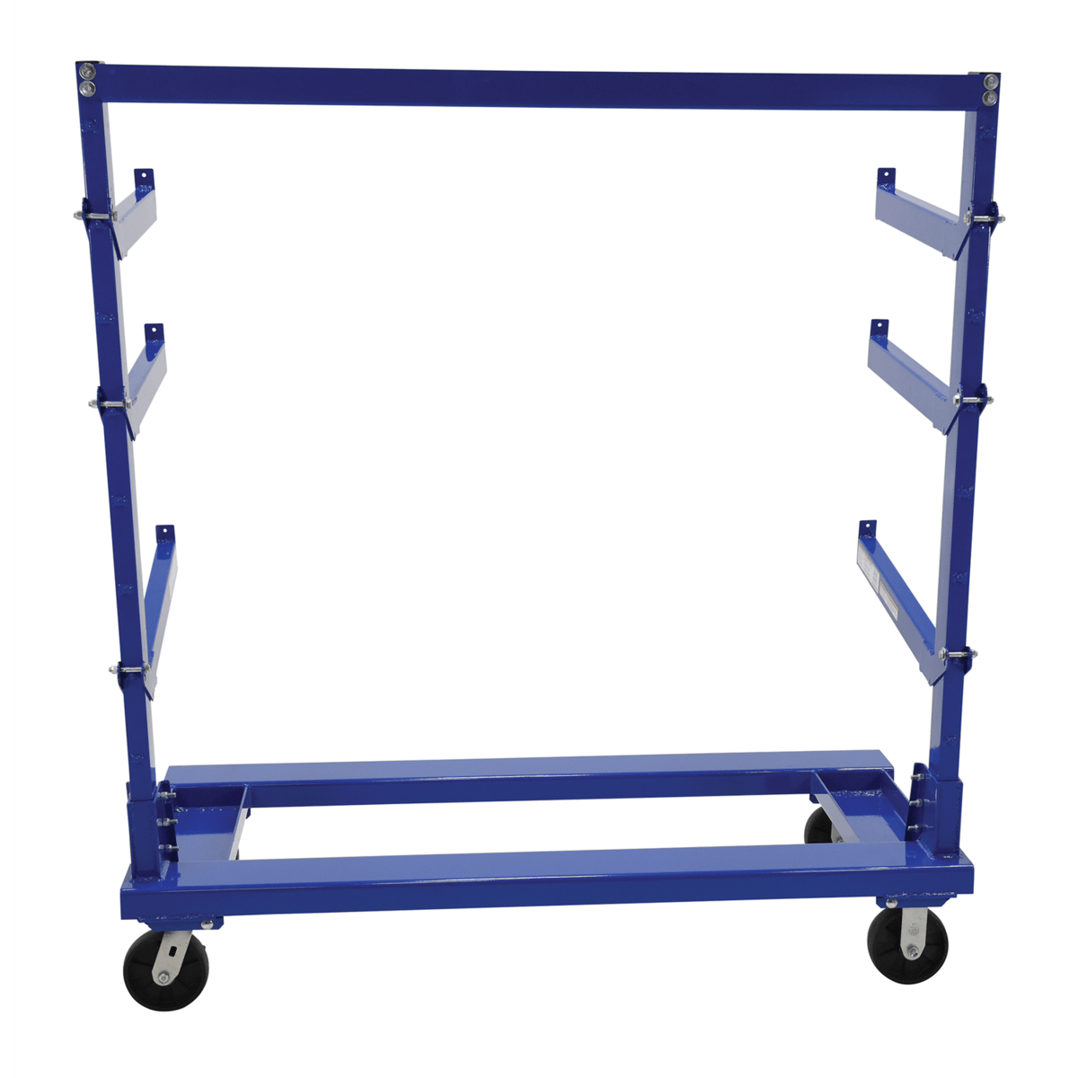 Vestil Steel Portable Cantilever Cart 30 In. x 60 In. 2000 Lb. Capacity Blue CANT-3060