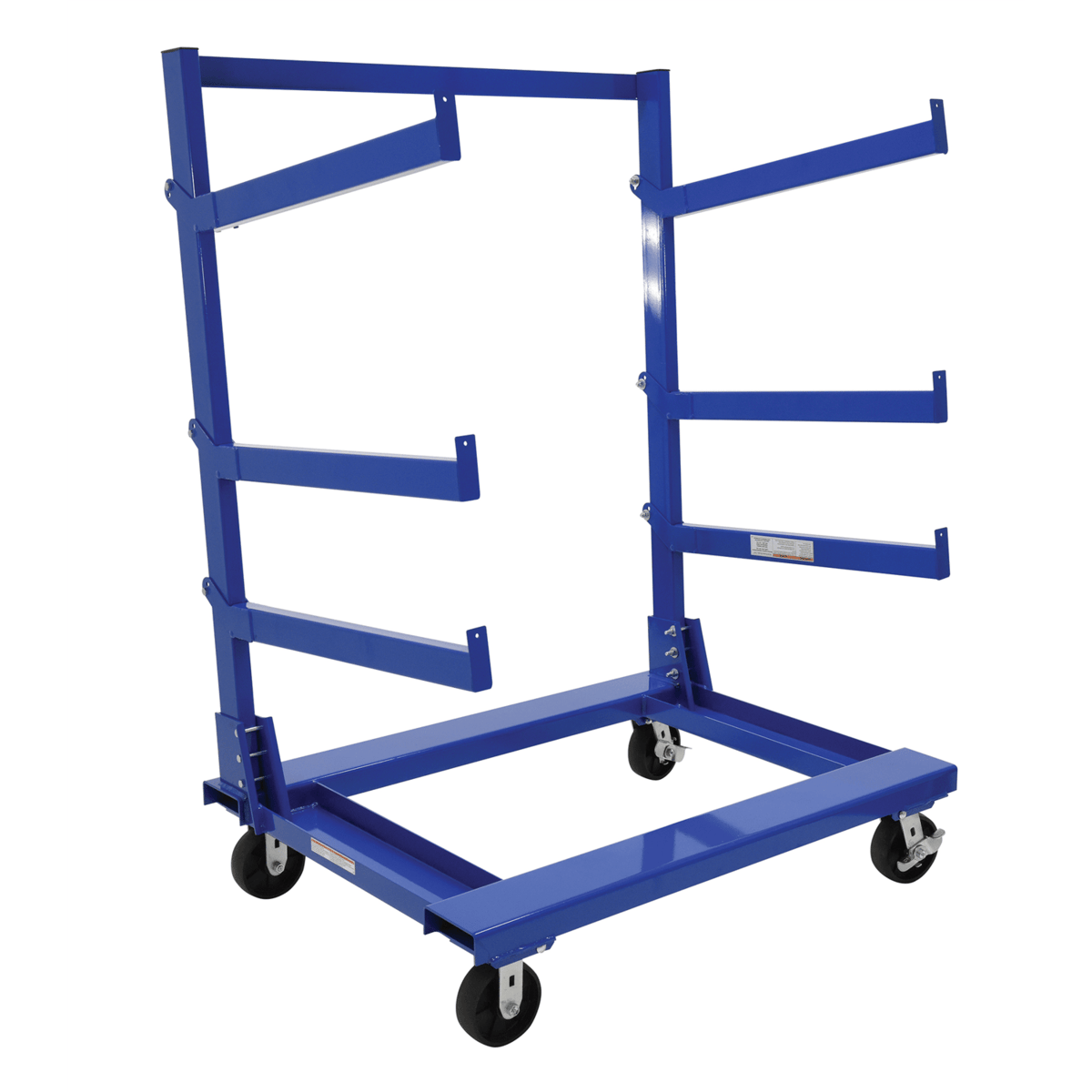 Vestil Steel Portable Cantilever Cart 30 In. x 48 In. 2000 Lb. Capacity Blue CANT-3648