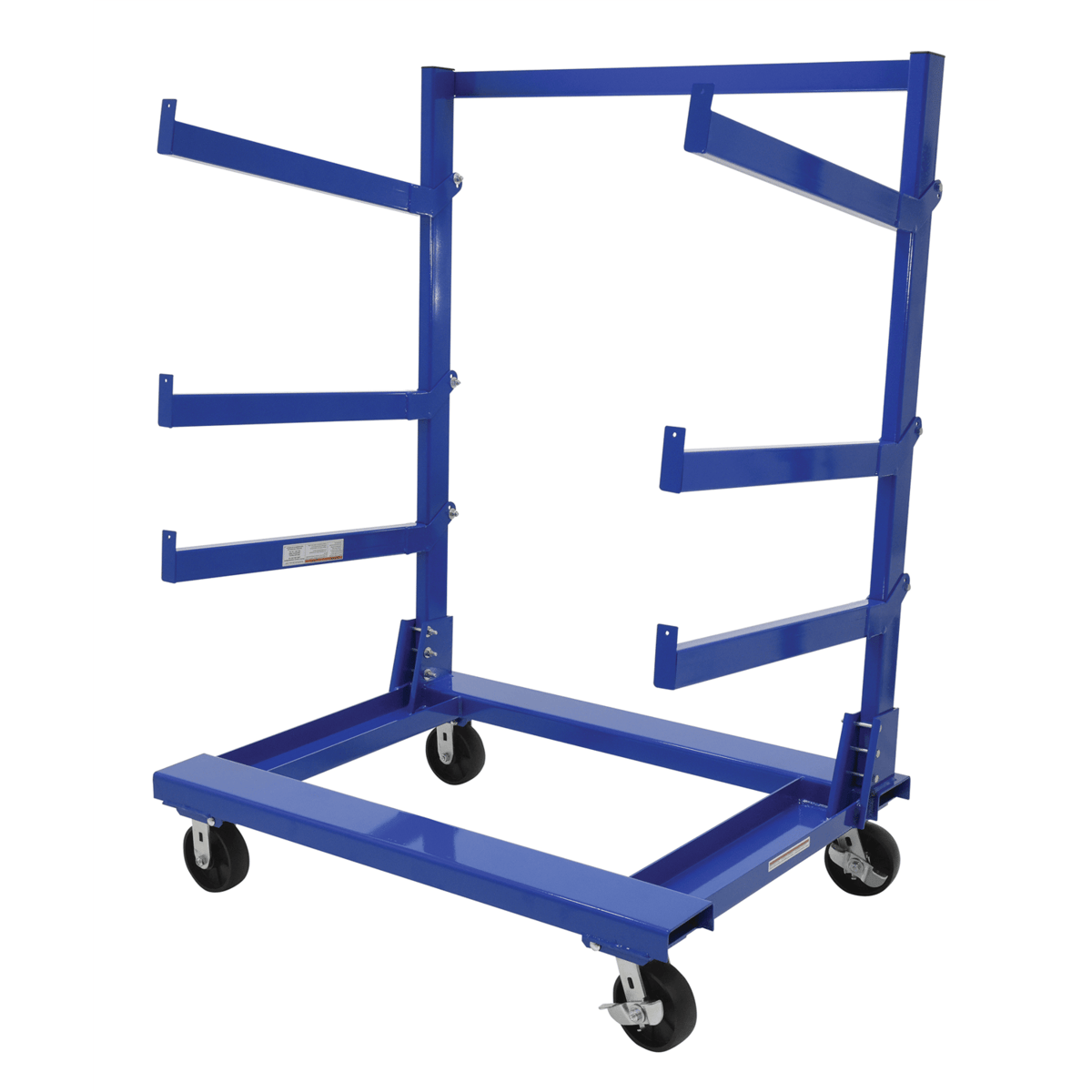 Vestil Steel Portable Cantilever Cart 30 In. x 48 In. 2000 Lb. Capacity Blue CANT-3648