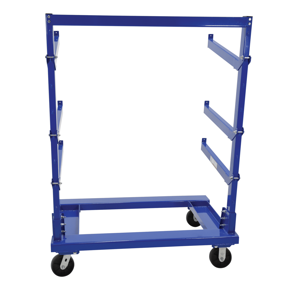 Vestil Steel Portable Cantilever Cart 30 In. x 48 In. 2000 Lb. Capacity Blue CANT-3648