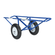 Vestil Portable Carpet Dolly with Pneumatic Wheels 61In x 26In x 20In 500 Lb Capacity Blue CARPET-45