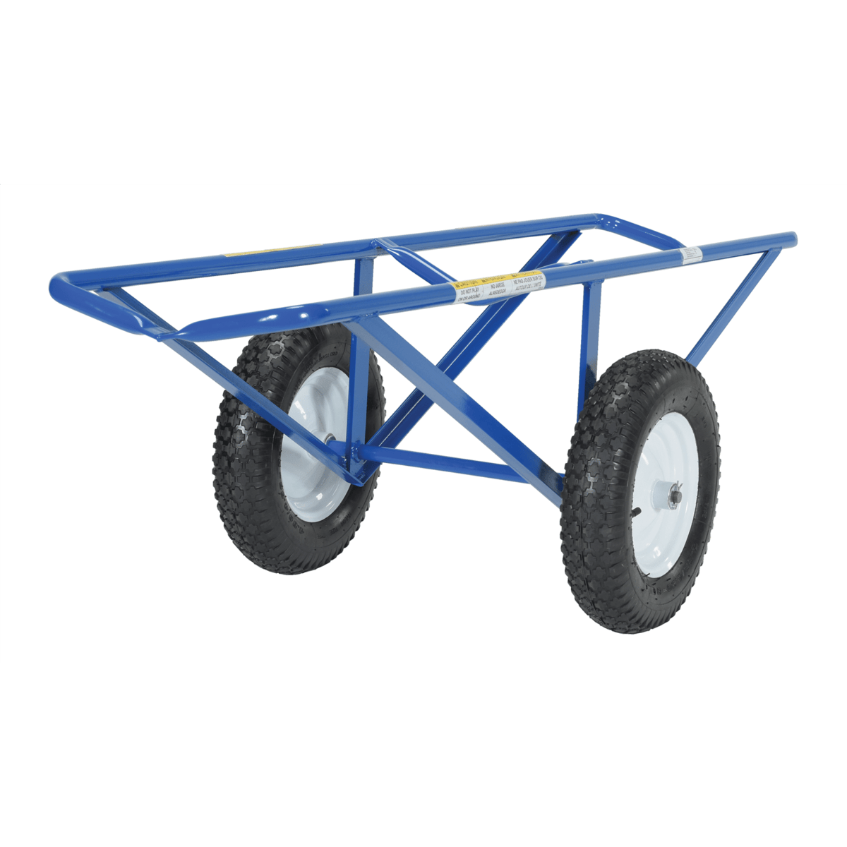 Vestil Portable Carpet Dolly with Pneumatic Wheels 61In x 26In x 20In 500 Lb Capacity Blue CARPET-45