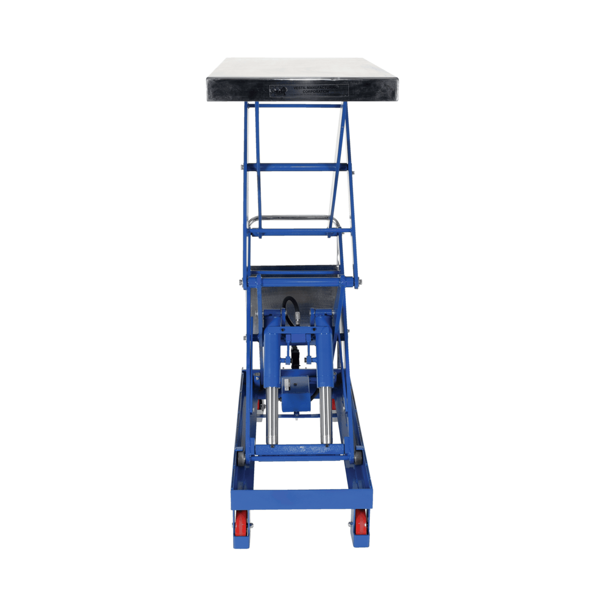 Vestil Steel Hydraulic Elevating Cart 47-1/2 In. x 24 In. 1500 Lb. Capacity Blue CART-1500-D-TS
