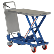 Vestil Steel Hydraulic Scissor Cart 27-1/2 In. x 17-1/2 In. 400 Lb. Capacity Blue CART-400