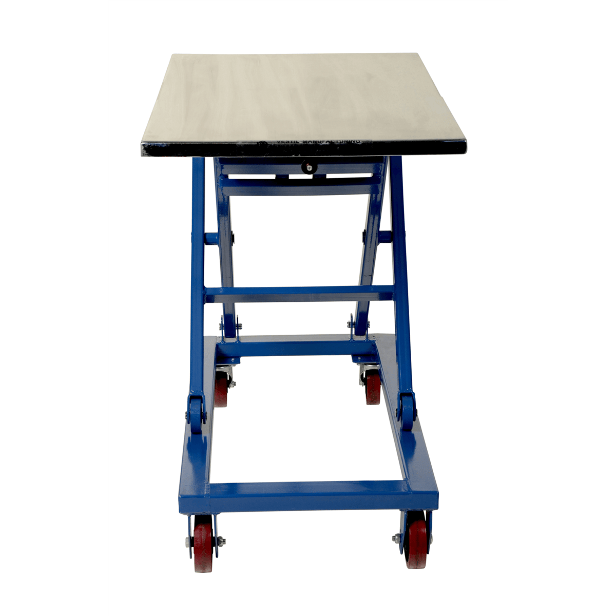 Vestil Steel Mechanical Scissor Cart 37 In. x 23-1/2 In. 660 Lb. Capacity Blue/Silver CART-660-M