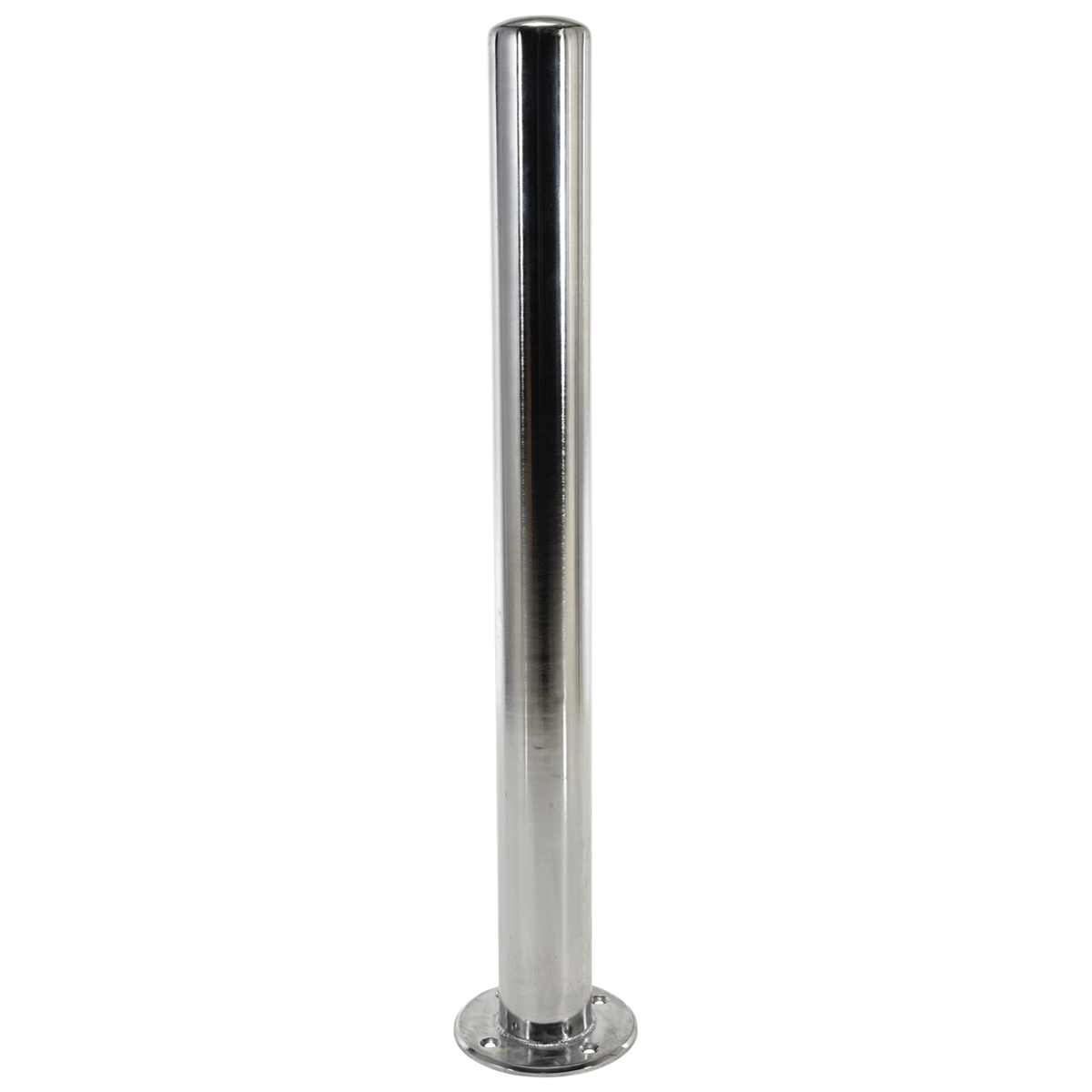 Vestil Steel Chrome Plated Safety Bollard 48 In. x 4 In. Silver CBOL-42-4