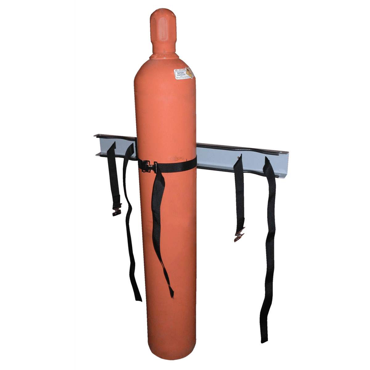 Vestil Steel Wall-Mounted 3 Cylinder Bracket CB-W-3S