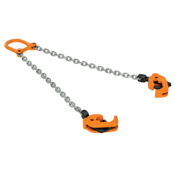 Vestil Steel Chain Drum Lifter 2000 Capacity Orange/Silver CDL-2000