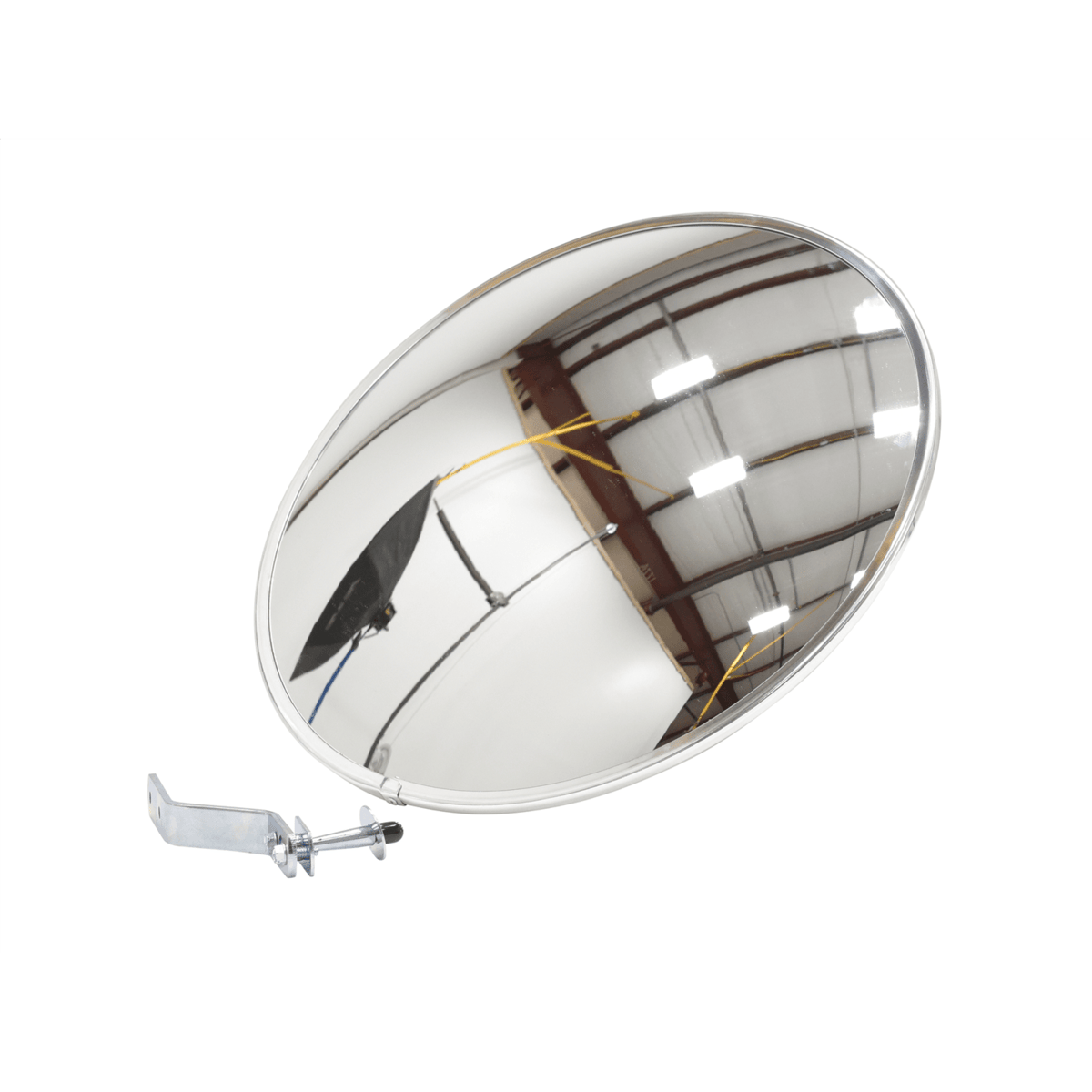 Vestil Acrylic Convex Indoor Mirror 18 In. Width Silver CNVX-18