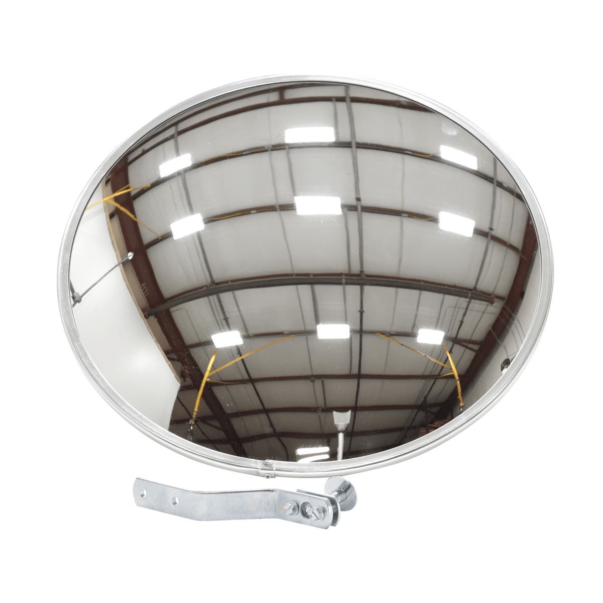 Vestil Acrylic Convex Indoor Mirror 18 In. Width Silver CNVX-18