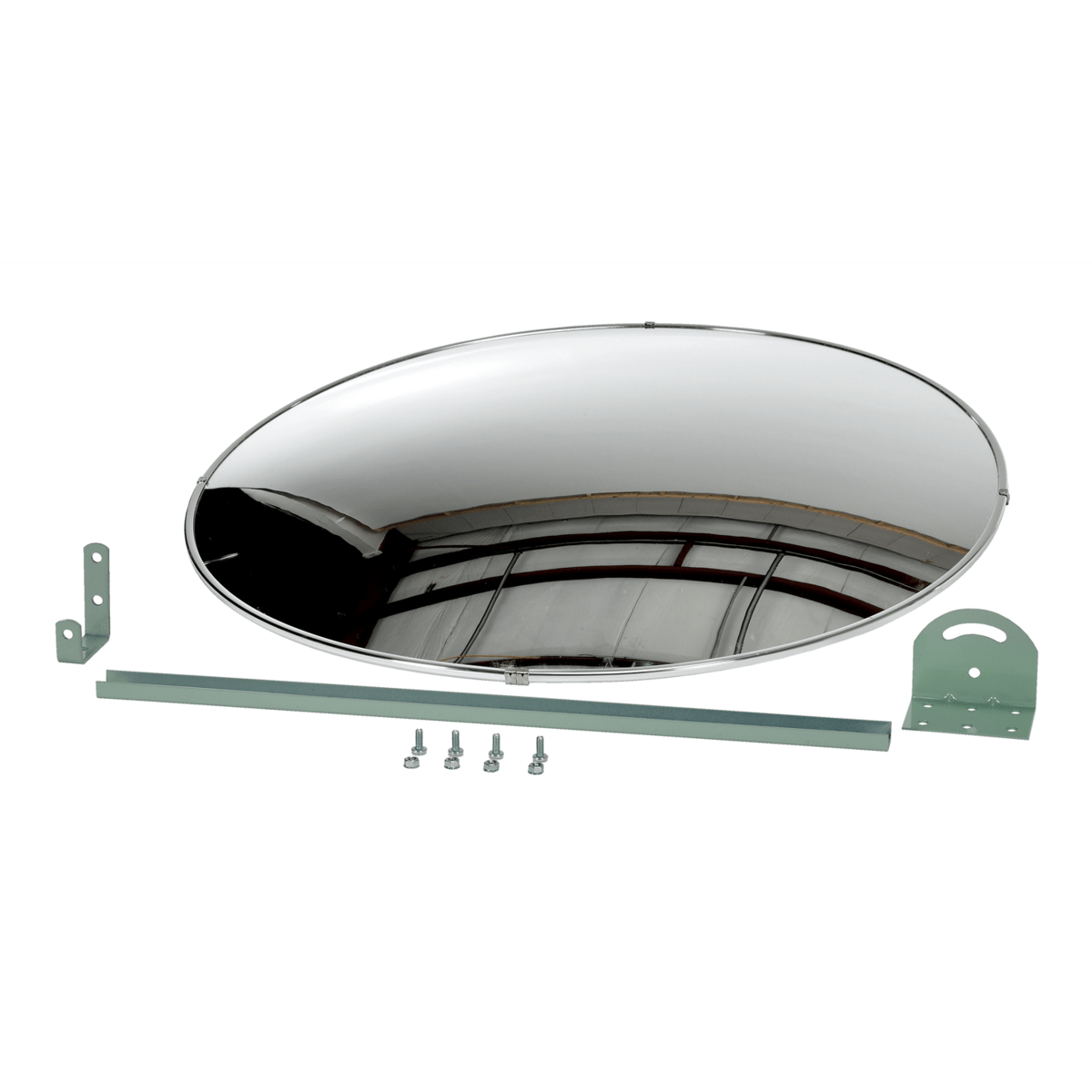 Vestil Acrylic Convex Indoor Mirror 30 In. Width Silver CNVX-30