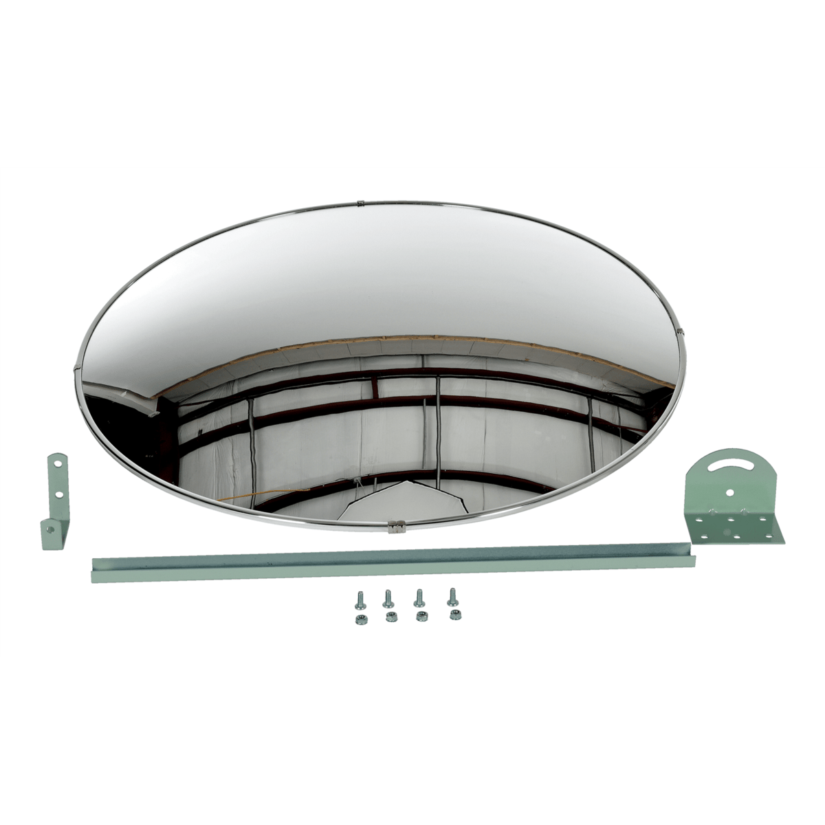 Vestil Acrylic Convex Indoor Mirror 30 In. Width Silver CNVX-30