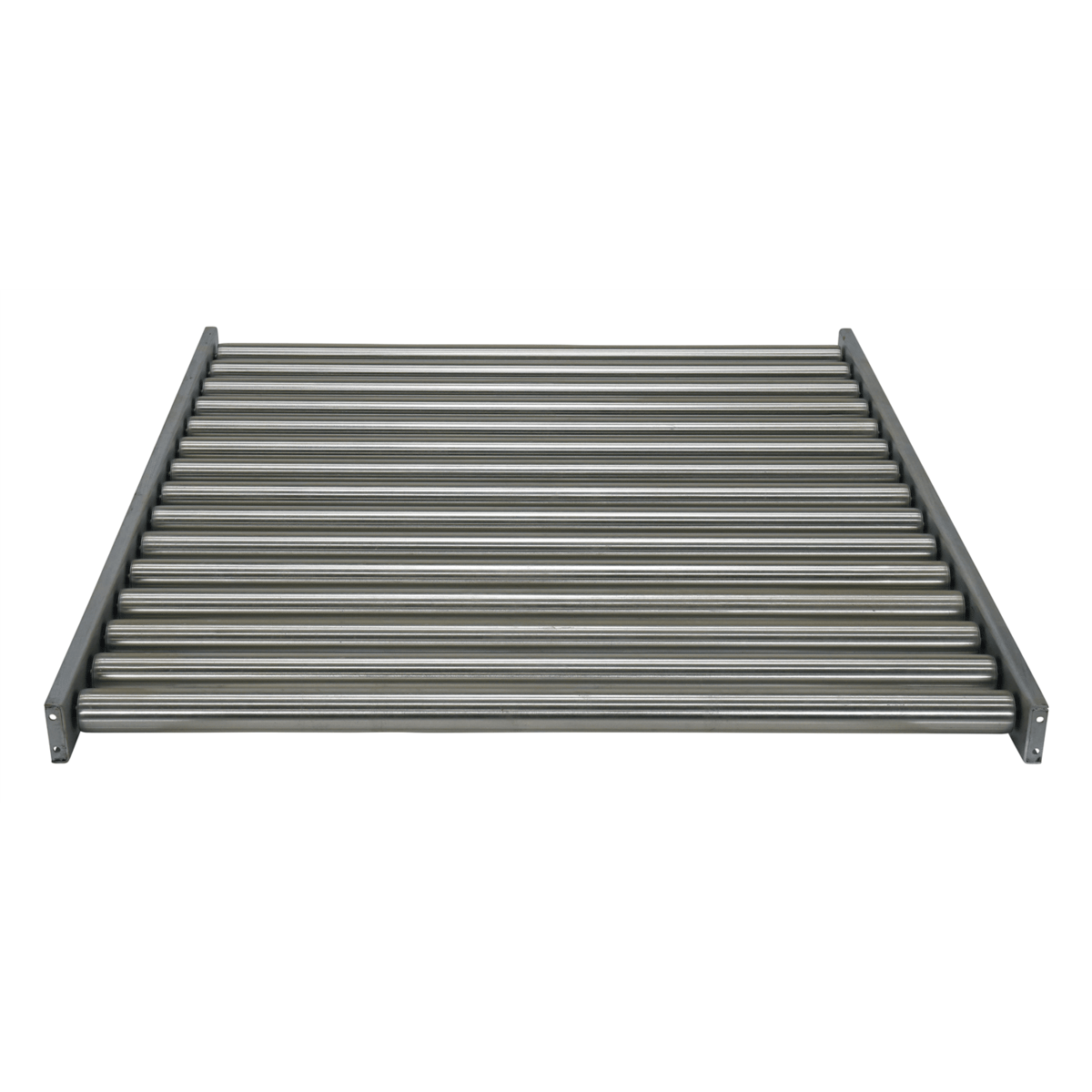 Vestil Steel Gravity Roller Conveyor 52 In. x 60 In. 5000 Capacity Silver CONV-52-5-2-3L-Z