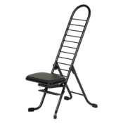 Vestil Steel Height Ergonomic Worker Chairs 13 In. to 34 In. 220 Lb. Capacity Black CPRO-600