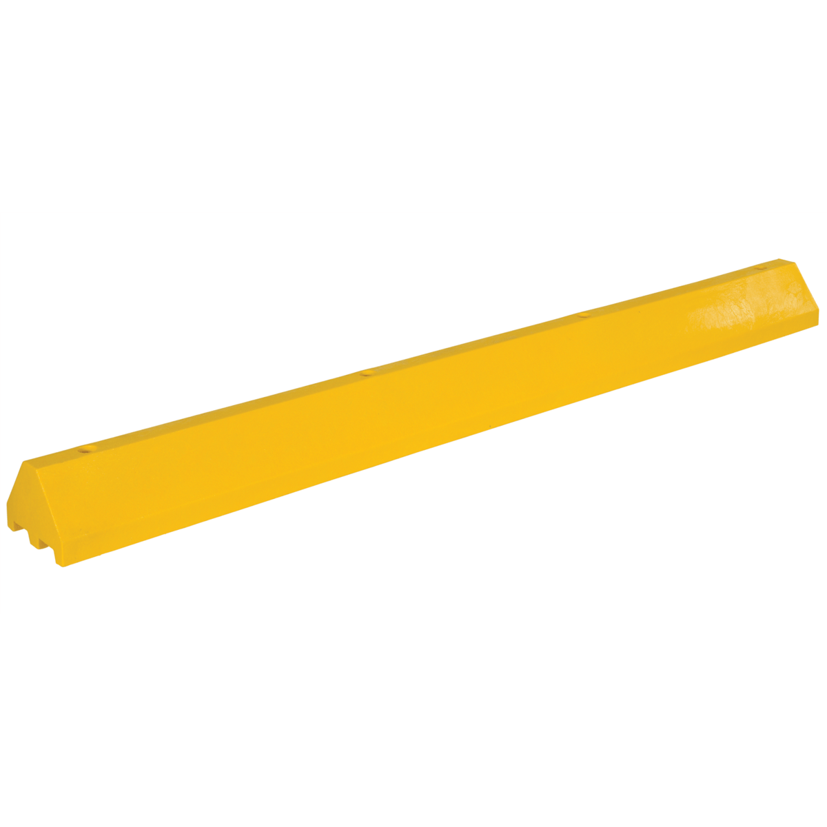 Vestil Recycled Plastic Truck Stop 96 In. x 10 In. x 7 In. Yellow CS-TB96-Y