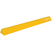 Vestil Recycled Plastic Truck Stop 96 In. x 10 In. x 7 In. Yellow CS-TB96-Y