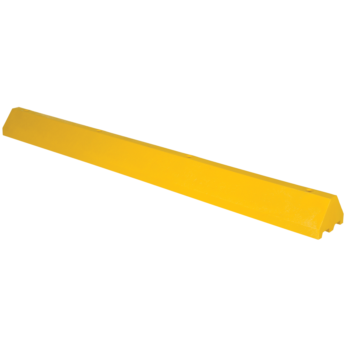 Vestil Recycled Plastic Truck Stop 96 In. x 10 In. x 7 In. Yellow CS-TB96-Y