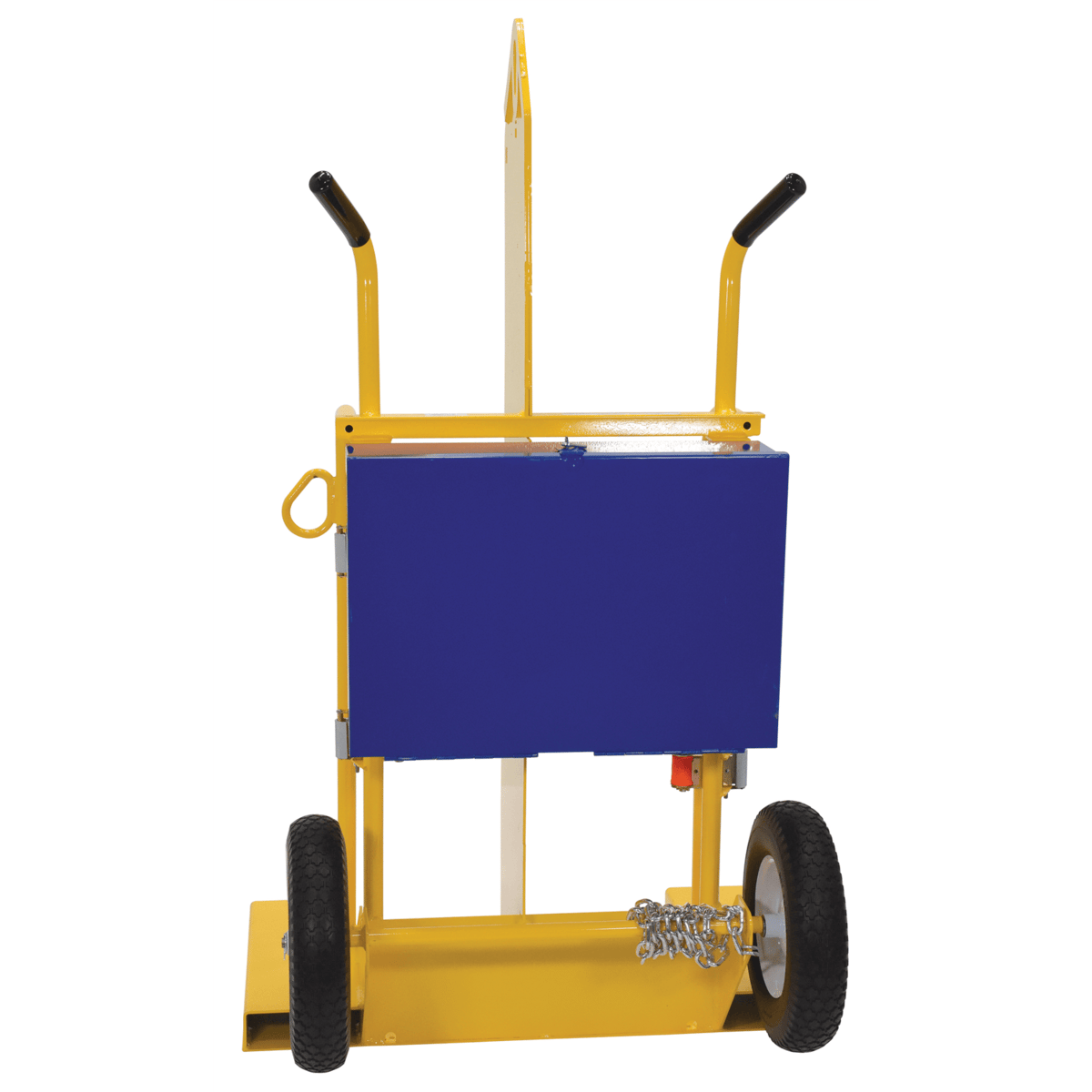 Vestil Steel Welding Cylinder TorchCart w/FoamFilledWheels 34-3/8Inx40-1/4Inx66-3/8In 500Lb CYL-2-FF