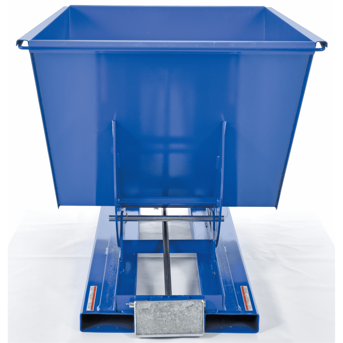 Vestil Steel Heavy Duty Self Dumping Hopper 1 Cubic Yard 6000 Lb. Capacity Blue D-100-HD