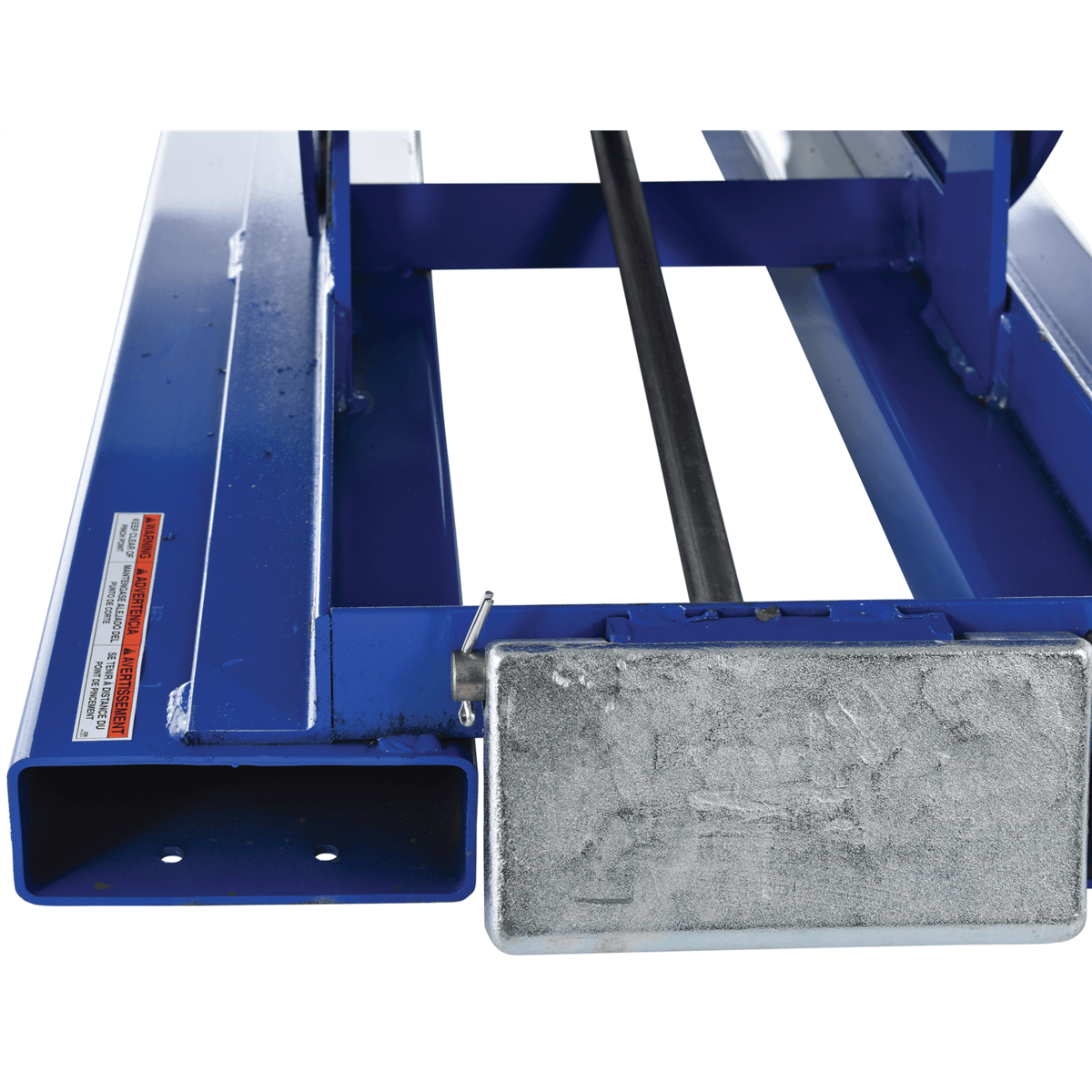 Vestil Steel Light Duty Self Dumping Hopper 1 Cubic Yard 2000 Lb. Capacity Blue D-100-LD
