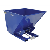 Vestil Steel Heavy Duty Self Dumping Hopper 2 Cubic Yard 6000 Lb. Capacity Blue D-200-HD