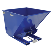 Vestil Steel Light Duty Self Dumping Hopper 2 Cubic Yard 2000 Lb. Capacity Blue D-200-LD