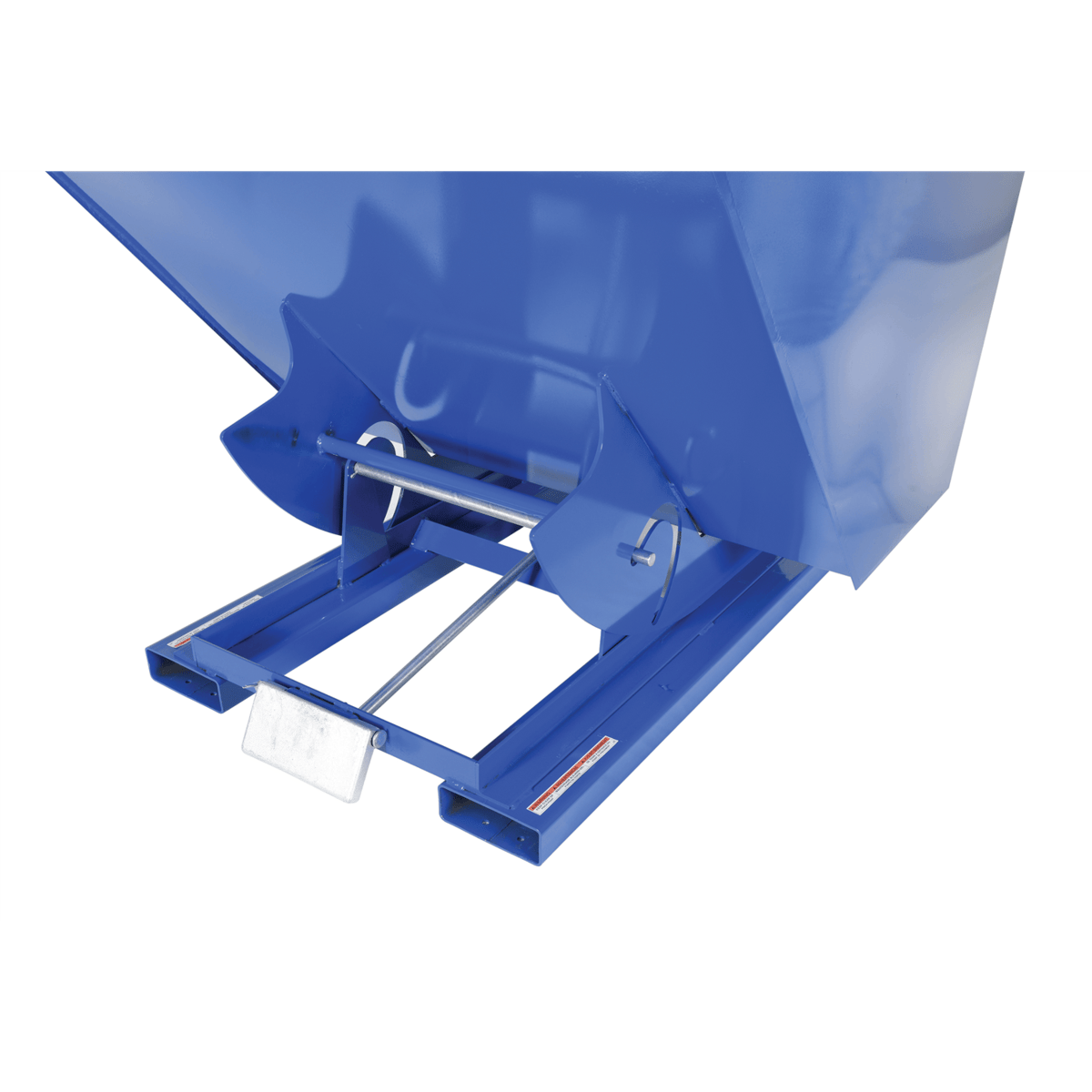 Vestil Steel Light Duty Self Dumping Hopper 2 Cubic Yard 2000 Lb. Capacity Blue D-200-LD
