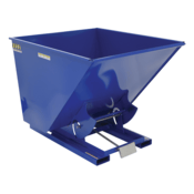 Vestil Steel Medium Duty Self Dumping Hopper 2 Cubic Yard 4000 Lb. Capacity Blue D-200-MD