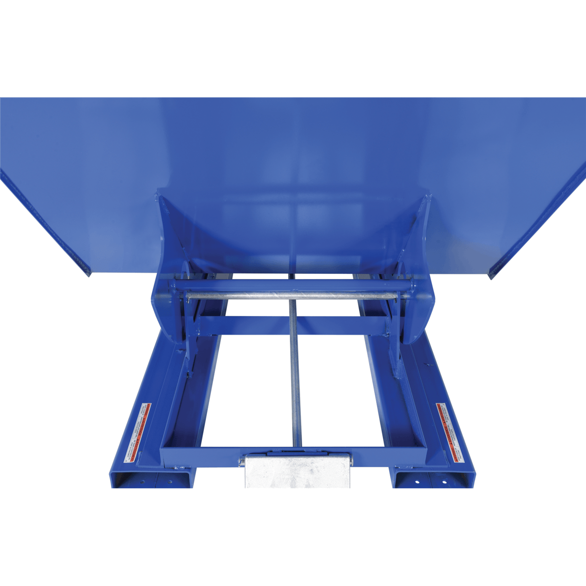 Vestil Steel Medium Duty Self Dumping Hopper 2 Cubic Yard 4000 Lb. Capacity Blue D-200-MD