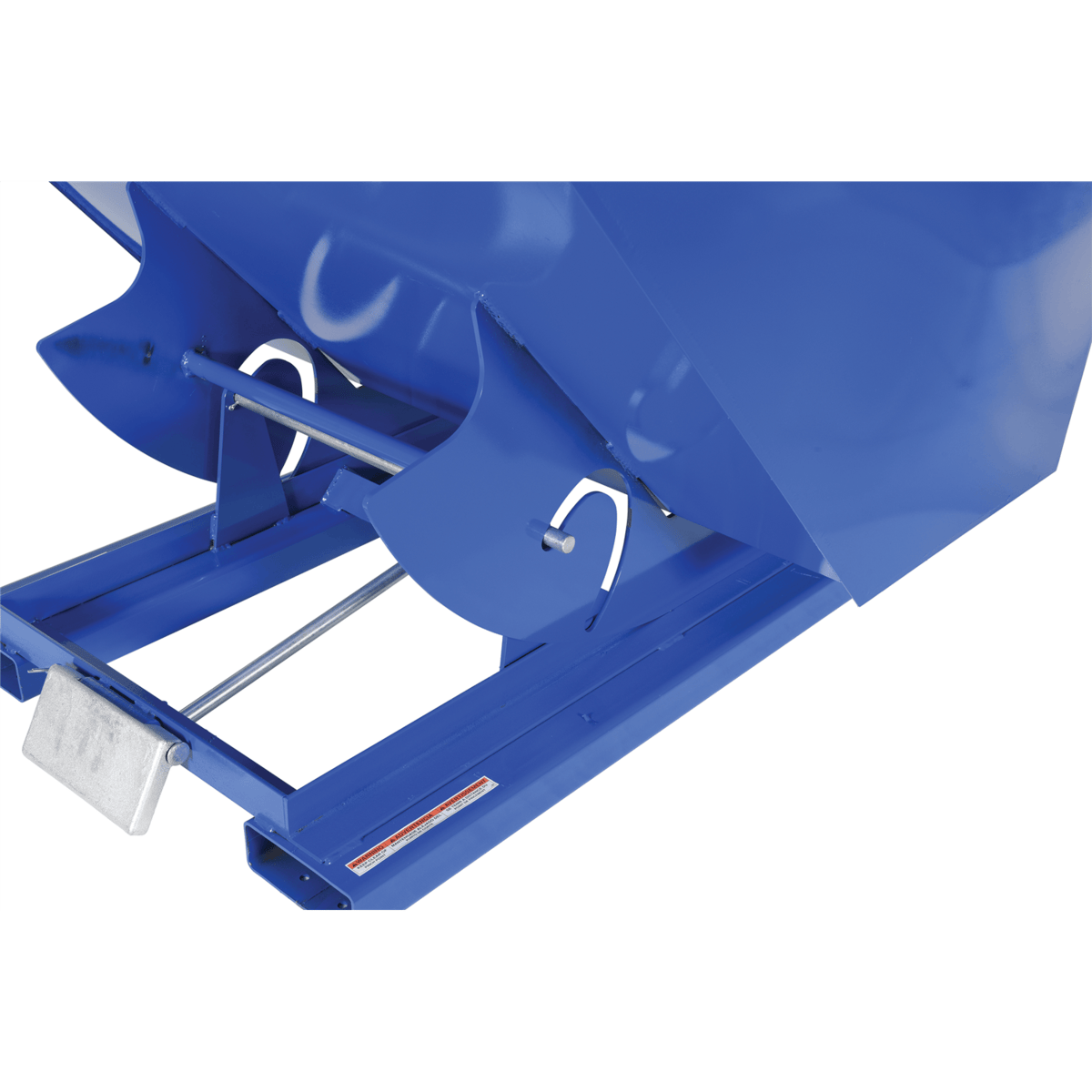 Vestil Steel Medium Duty Self Dumping Hopper 2 Cubic Yard 4000 Lb. Capacity Blue D-200-MD
