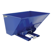 Vestil Steel Heavy Duty Self Dumping Hopper 3 Cubic Yard 6000 Lb. Capacity Blue D-300-HD