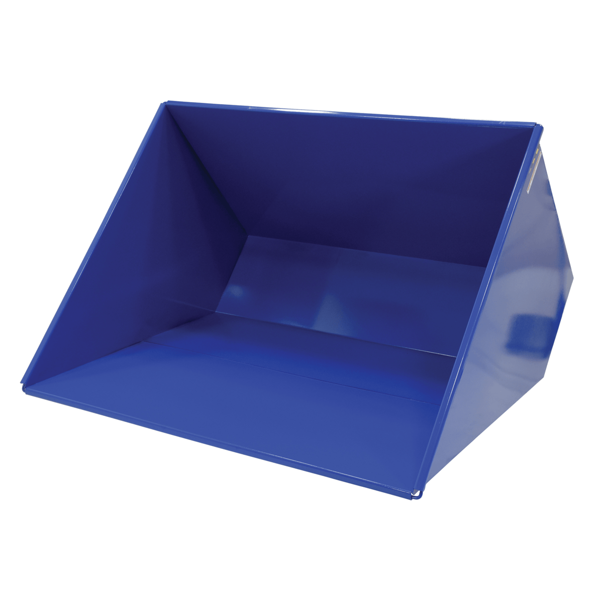Vestil Steel Heavy Duty Self Dumping Hopper 3 Cubic Yard 6000 Lb. Capacity Blue D-300-HD