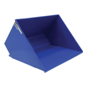 Vestil Steel Medium Duty Self Dumping Hopper 3 Cubic Yard 4000 Lb. Capacity Blue D-300-MD